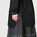 Supima Tenjiku 908 Grandpa Pull Shirt Detail