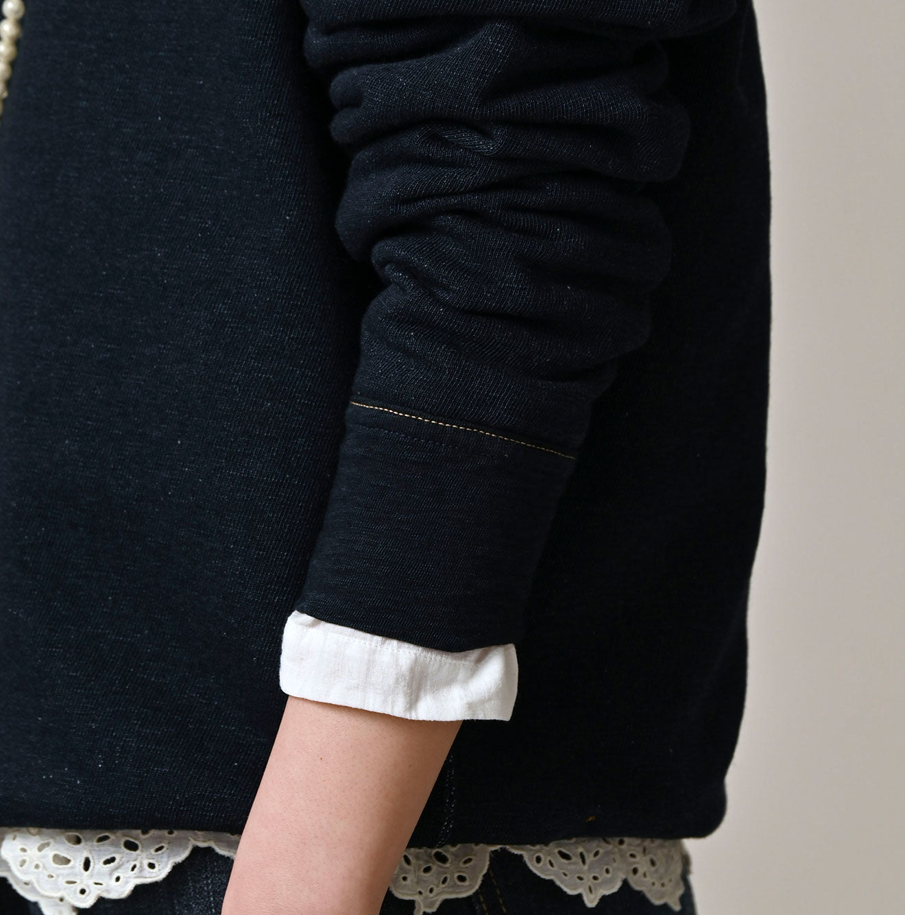 Indigo Gauze Urake 908 Sweat Detail