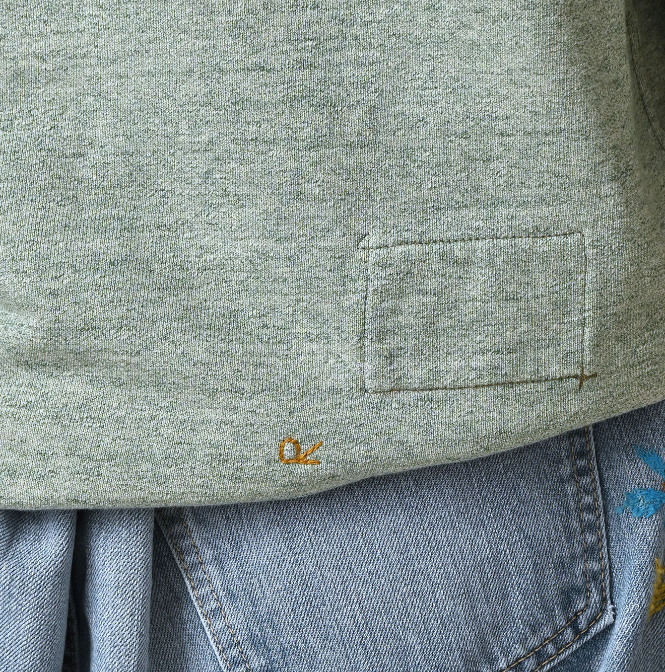 Top Gauze Urake 908 Sweat Detail