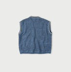 Linen Herringbone 908 Vest Back