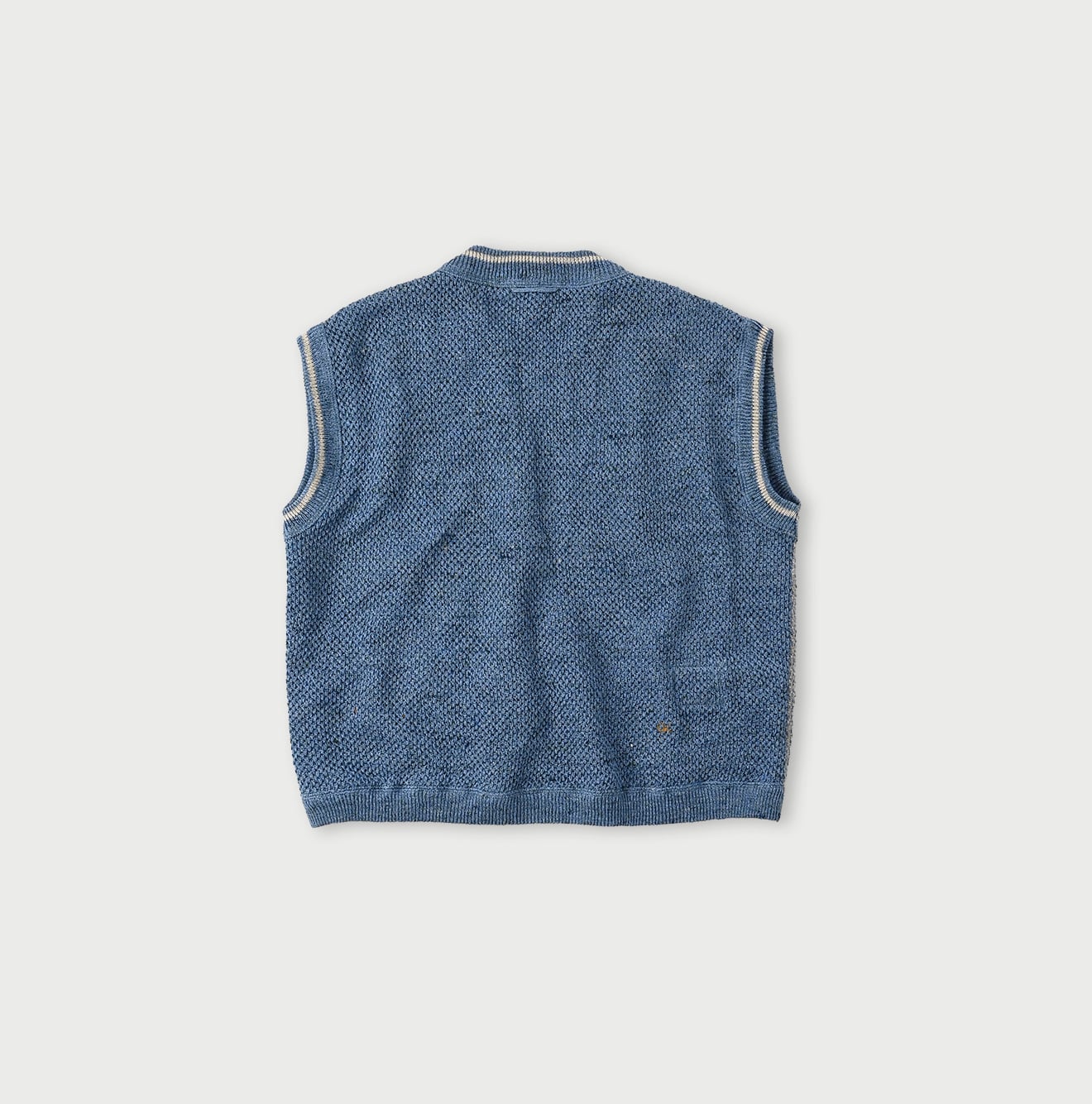 Linen Herringbone 908 Vest Back