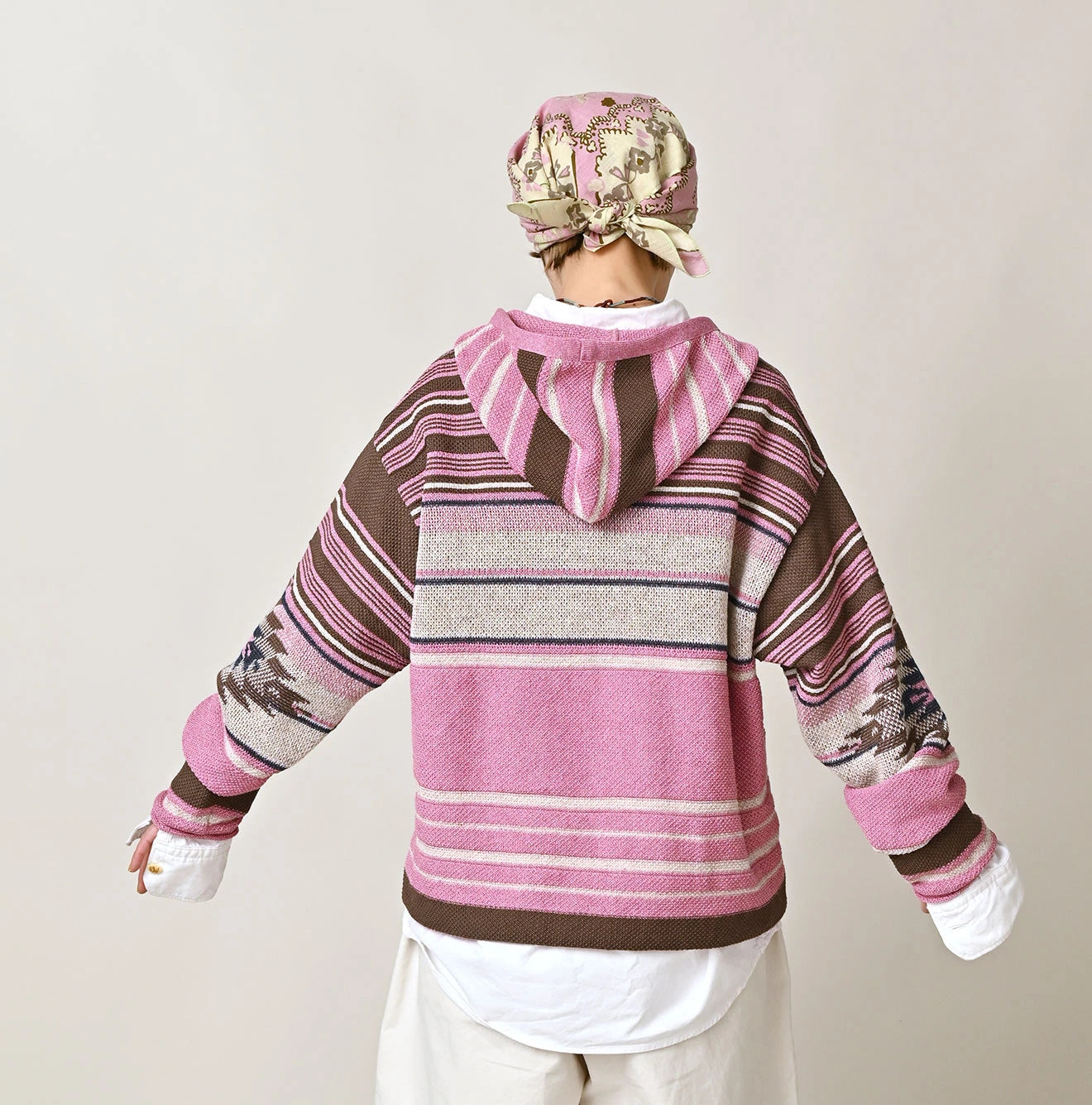 Native Gima Jacquard 908 Uma Hoodie Female Model