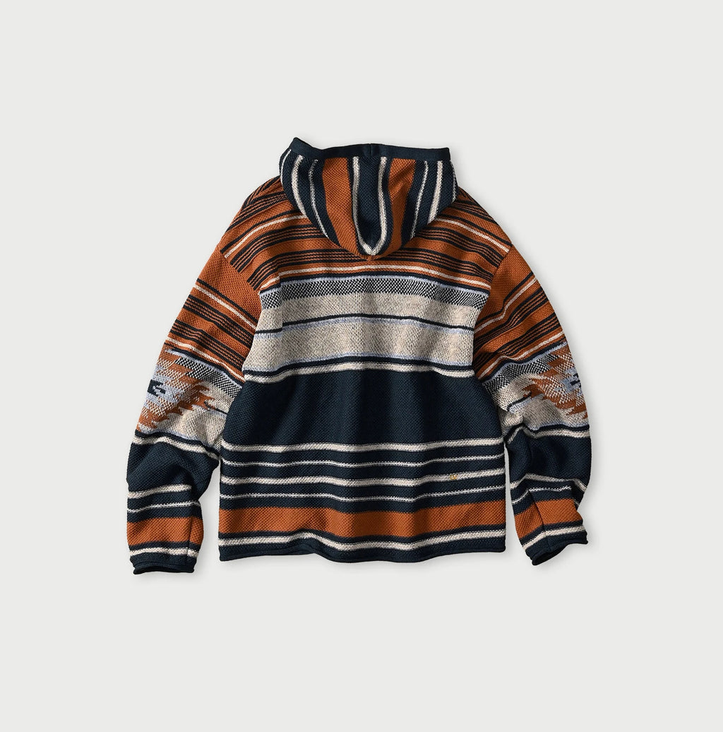 Indigo Native Gima Jacquard 908 Uma Hoodie Back