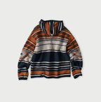 Indigo Native Gima Jacquard 908 Uma Hoodie Back