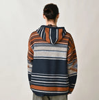 Indigo Native Gima Jacquard 908 Uma Hoodie Male Model