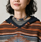 Indigo Native Gima Jacquard 908 Uma Hoodie Detail