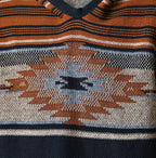 Indigo Native Gima Jacquard 908 Uma Hoodie Detail