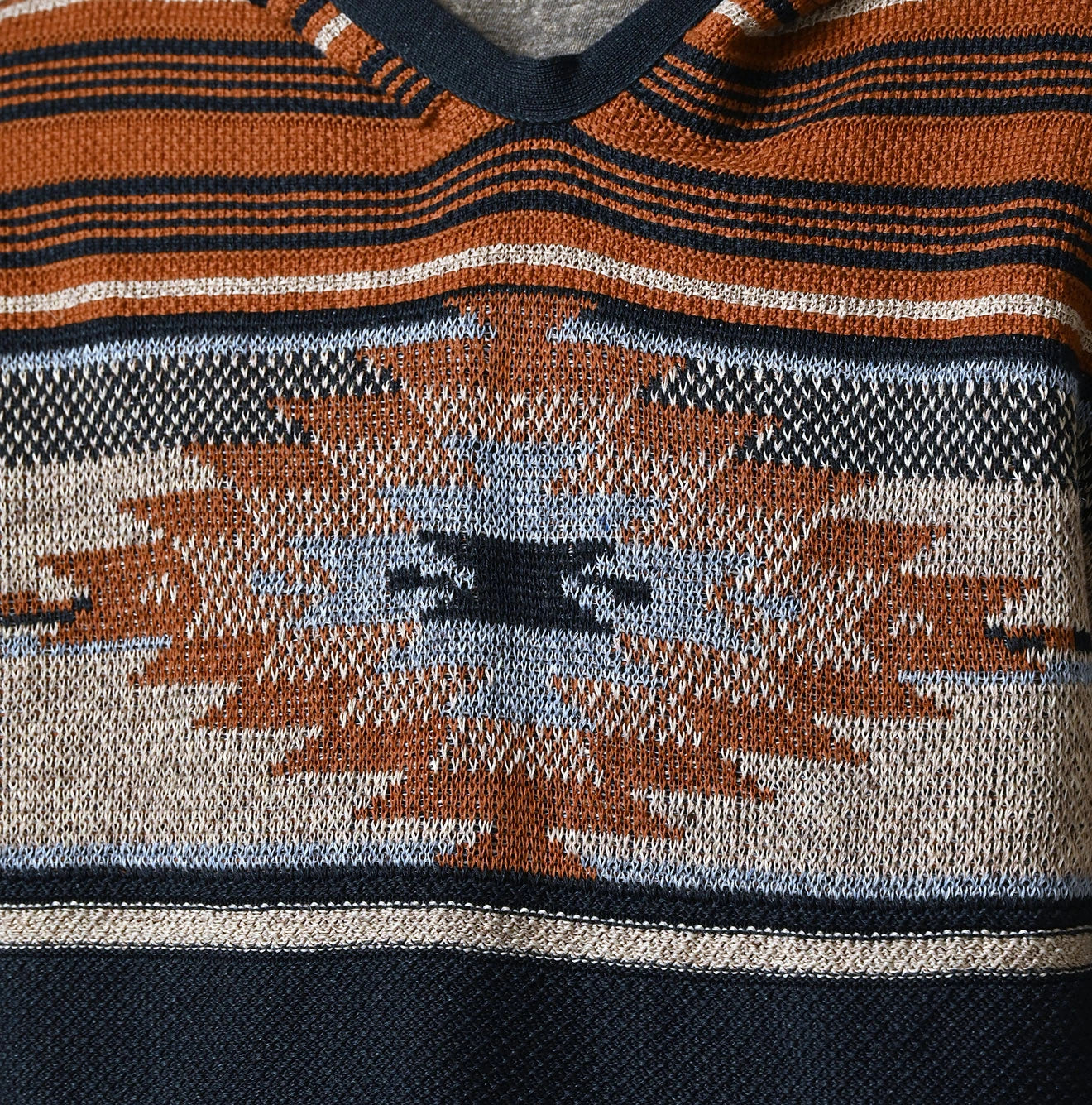 Indigo Native Gima Jacquard 908 Uma Hoodie Detail