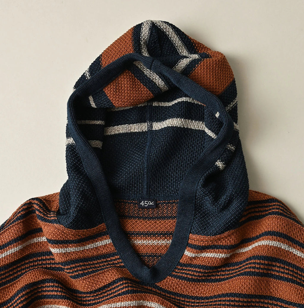 Indigo Native Gima Jacquard 908 Uma Hoodie Detail