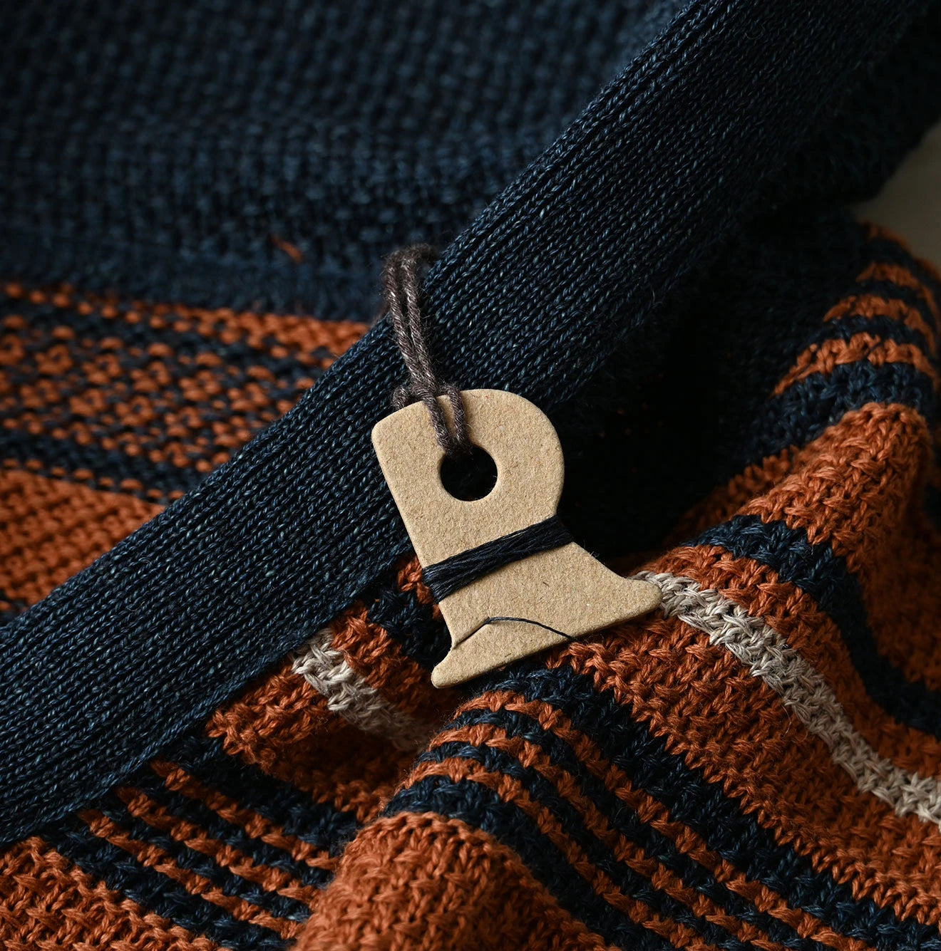 Indigo Native Gima Jacquard 908 Uma Hoodie Detail