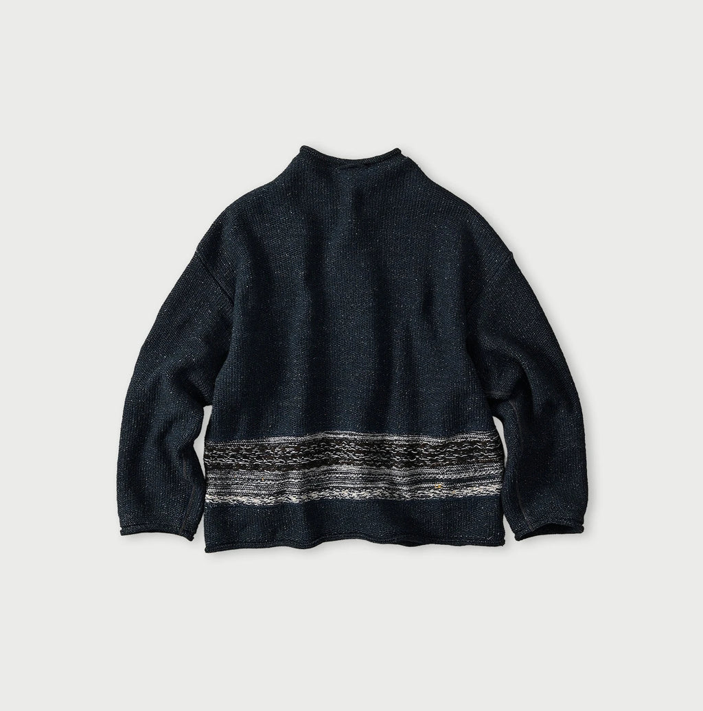 Indigo Base Knitsew Uma Sweater Back