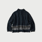 Indigo Base Knitsew Uma Sweater Back