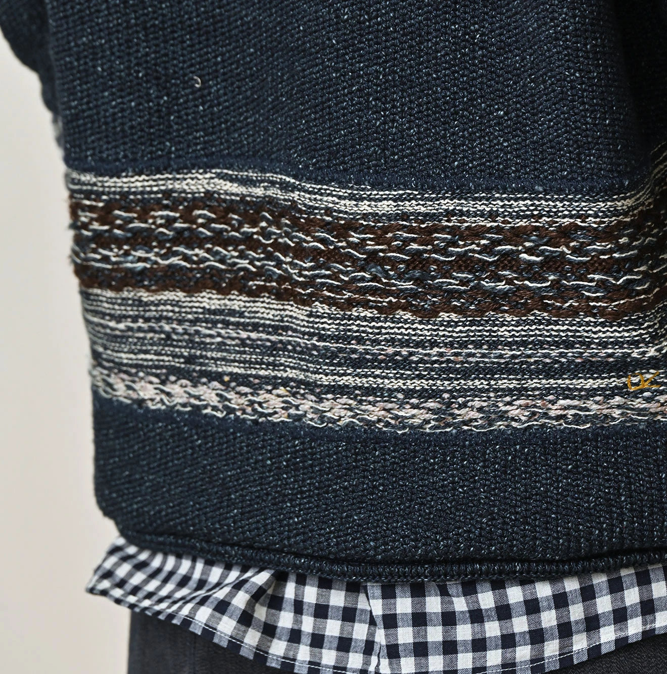 Indigo Base Knitsew Uma Sweater Detail