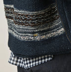 Indigo Base Knitsew Uma Sweater Detail