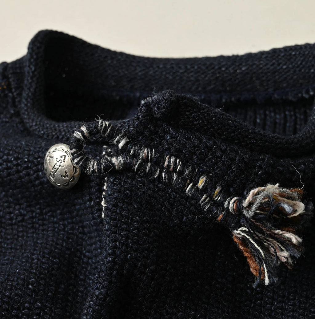 Indigo Base Knitsew Uma Sweater Detail