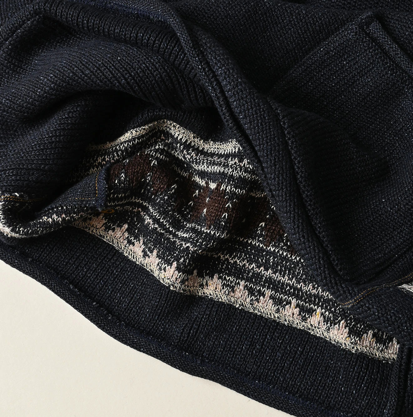 Indigo Base Knitsew Uma Sweater Detail