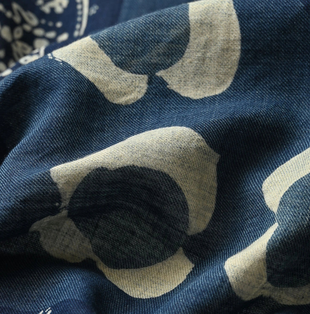 Indigo Botanical Froshiki Detail