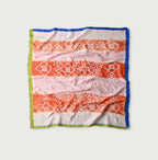 Indian Silk Handprint Furoshiki Pink