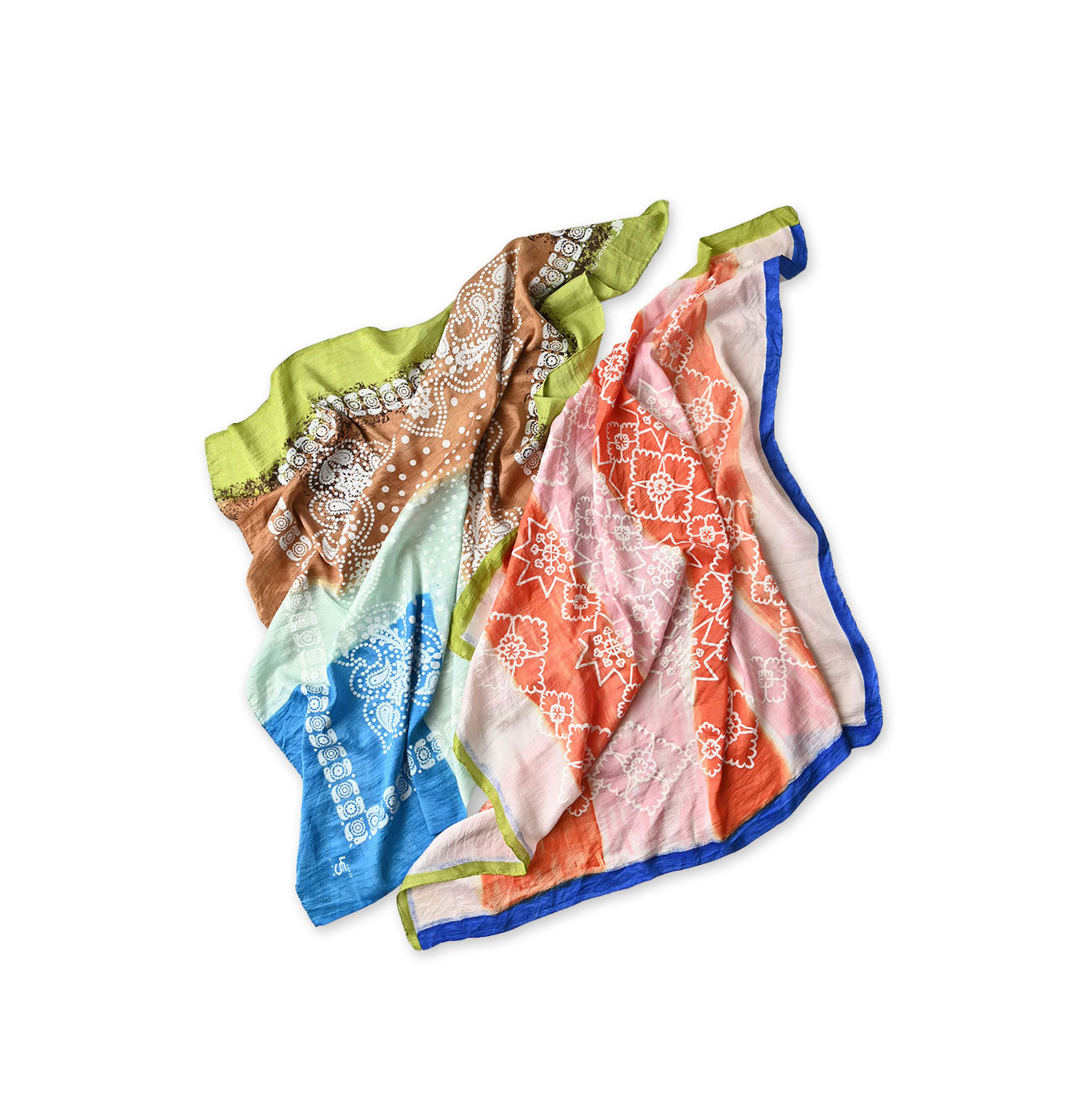 Indian Silk Handprint Furoshiki