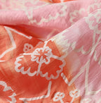 Indian Silk Handprint Furoshiki Detail