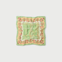 Gauze Flower Plaid Pattern Bandana