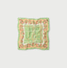 Gauze Flower Plaid Pattern Bandana Pale Green