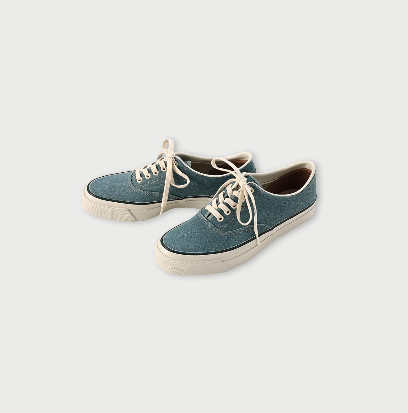 Chambray Duck Deck Shoes Green