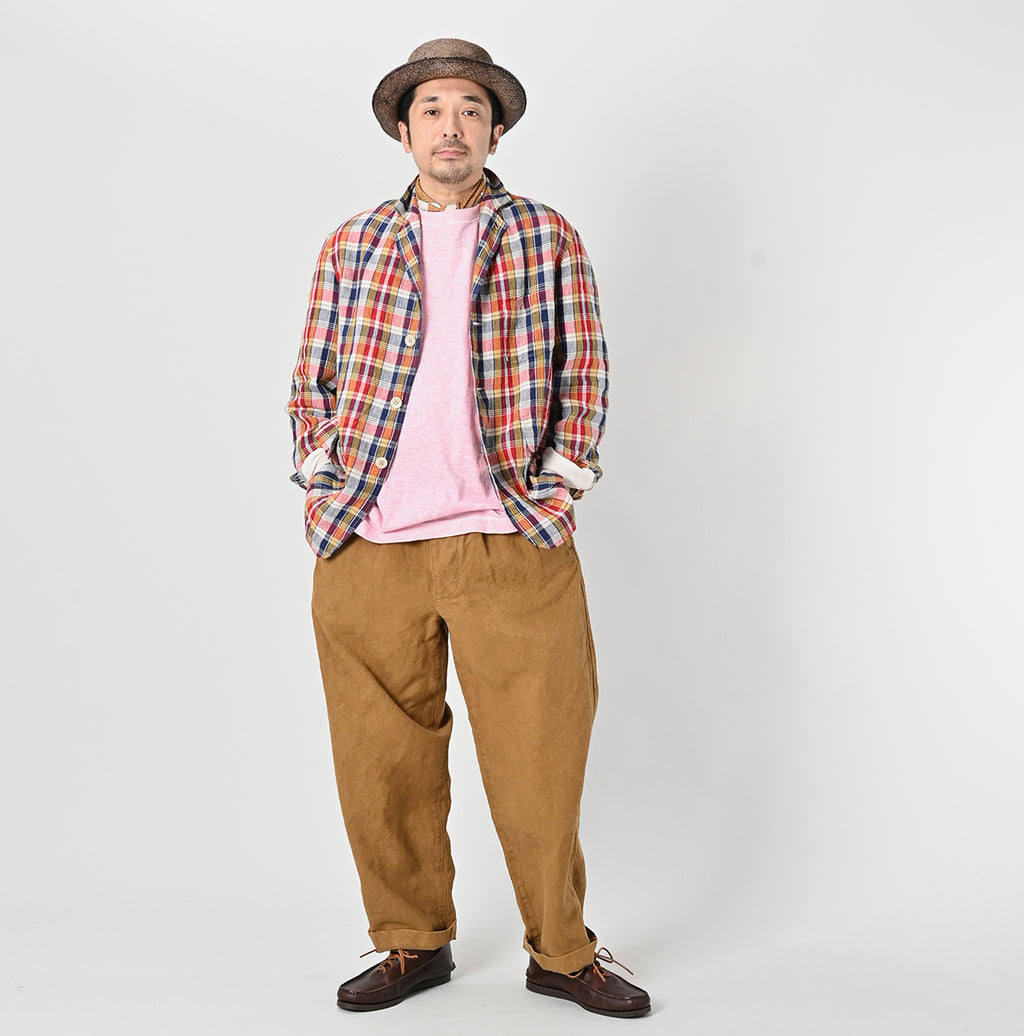 Indian Linen Madras 908 Miyuki Jacket Male Model