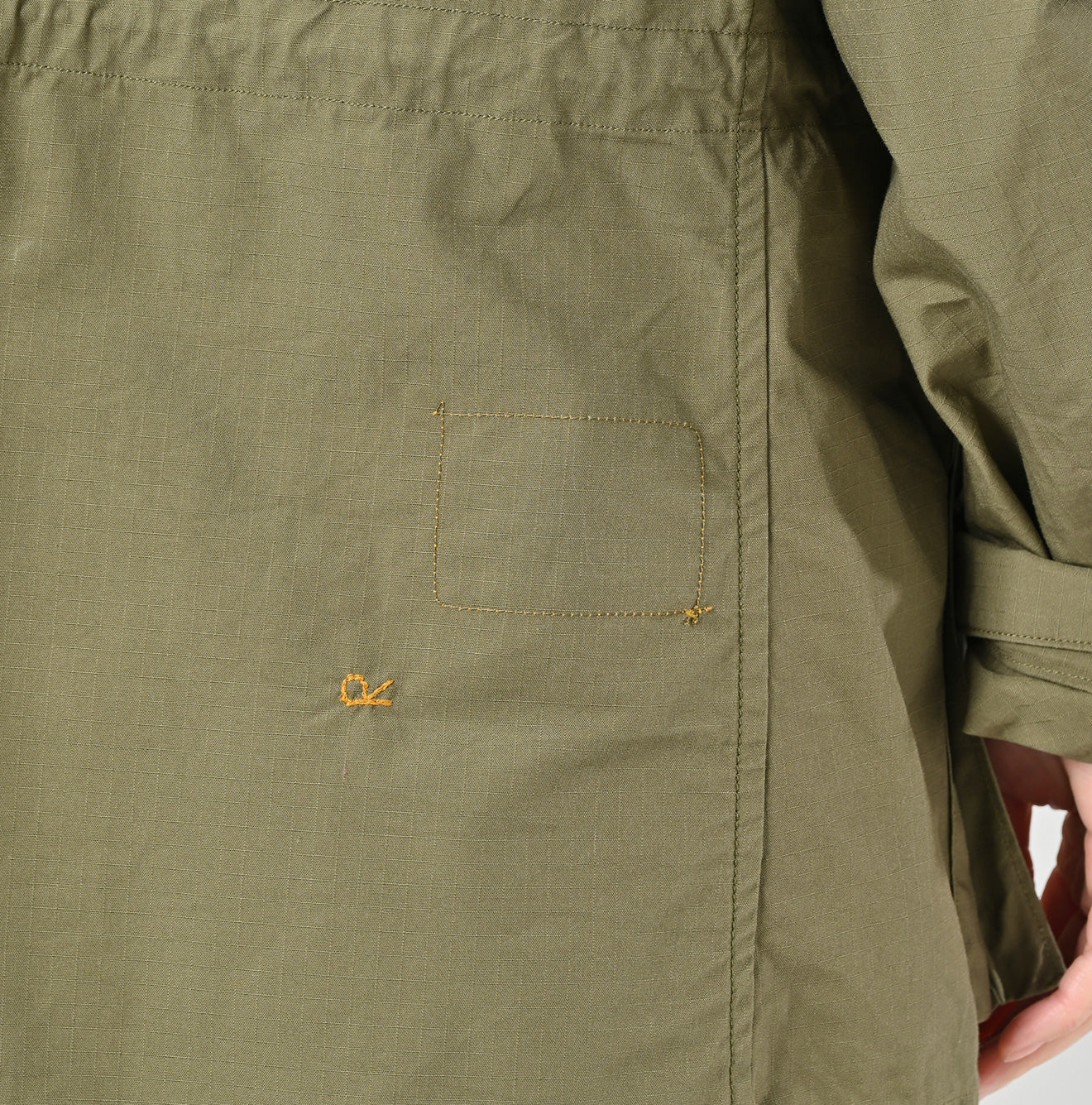 Rip Stop R45 Jacket Gray Detail