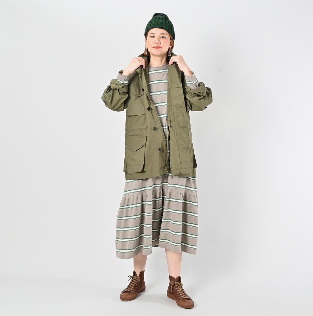 Rip Stop R45 Jacket Gray Female Model