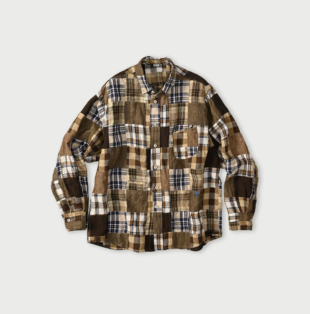 Indian Linen 908 Patchwork Ocean Shirt