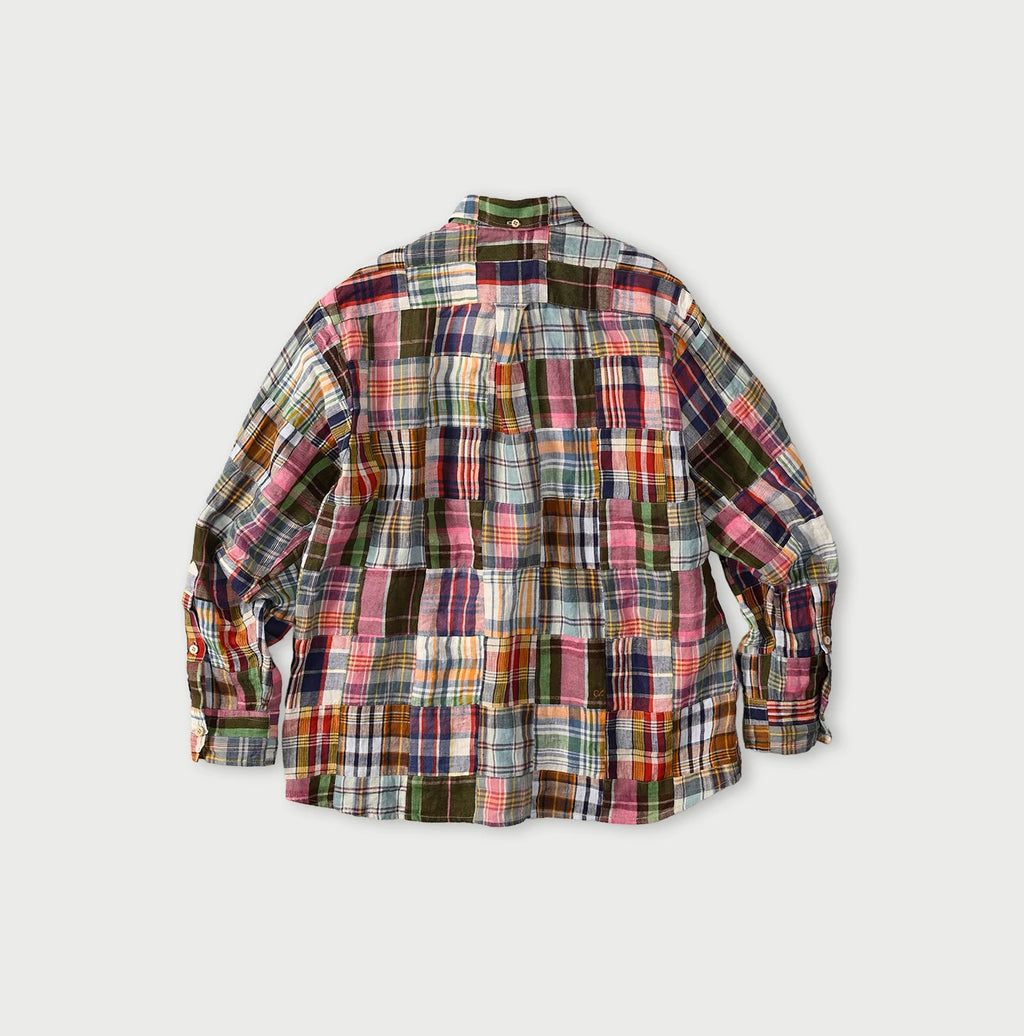 Indian Linen 908 Patchwork Ocean Shirt Back