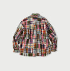 Indian Linen 908 Patchwork Ocean Shirt Back
