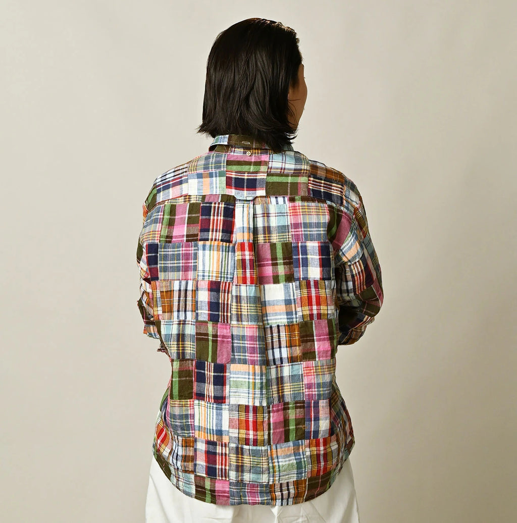 Indian Linen 908 Patchwork Ocean Shirt