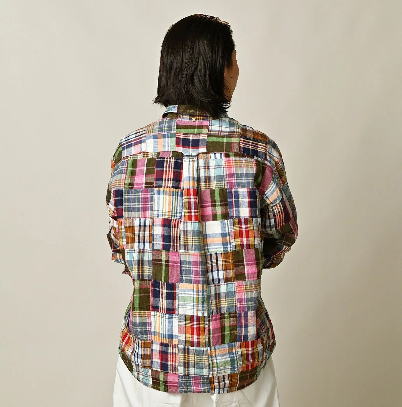 Indian Linen 908 Patchwork Ocean Shirt