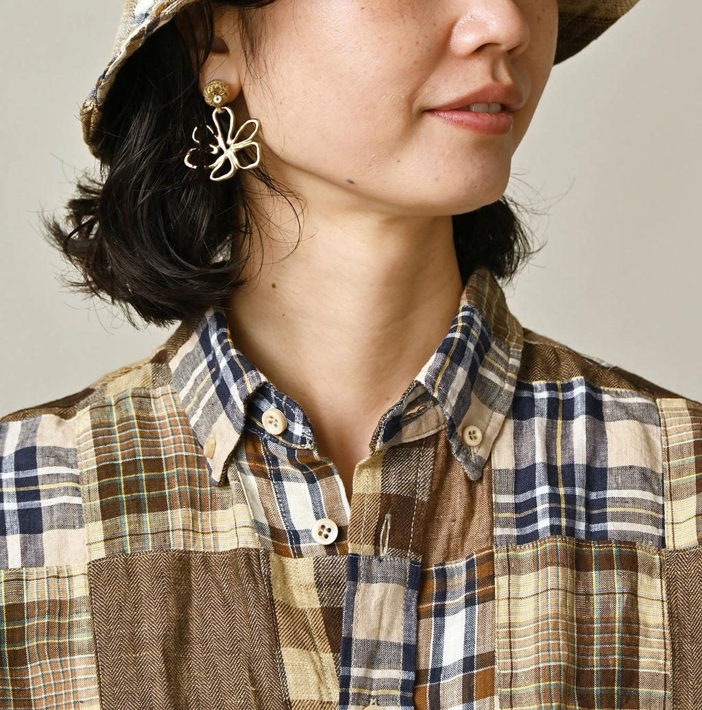 Indian Linen 908 Patchwork Ocean Shirt