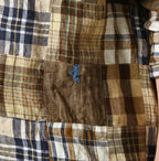 Indian Linen 908 Patchwork Ocean Shirt Detail