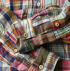 Indian Linen 908 Patchwork Ocean Shirt Detail