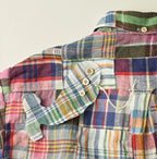 Indian Linen 908 Patchwork Ocean Shirt Detail