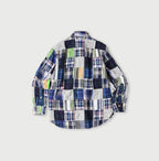 Indian Linen Patchwork 908 Loafer Hiyoku Shirt Back