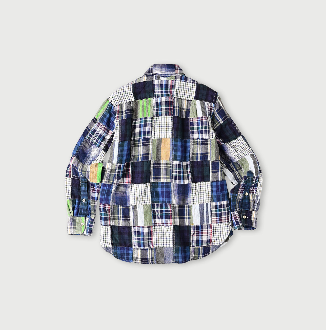 Indian Linen Patchwork 908 Loafer Hiyoku Shirt Back