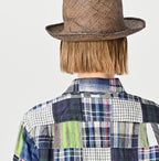 Indian Linen Patchwork 908 Loafer Hiyoku Shirt Detail