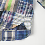 Indian Linen Patchwork 908 Loafer Hiyoku Shirt Detail