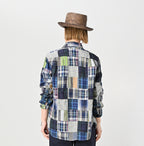Indian Linen Patchwork 908 Loafer Hiyoku Shirt Female Model