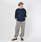 Indigo Supima Tenjiku 908 Star Long Sleeve T-shirt Male Model