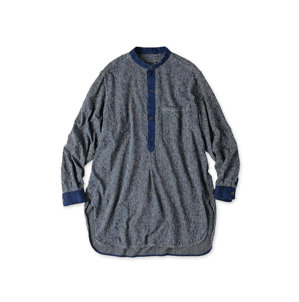 Indigo Hickory Tenjiku Grandpa Pull Shirt