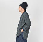 Indigo Hickory Tenjiku Grandpa Pull Shirt Male Model