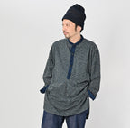 Indigo Hickory Tenjiku Grandpa Pull Shirt Male Model