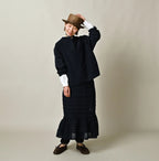 Indigo KachiKachi Gima 908 Uma Sweater Female Model