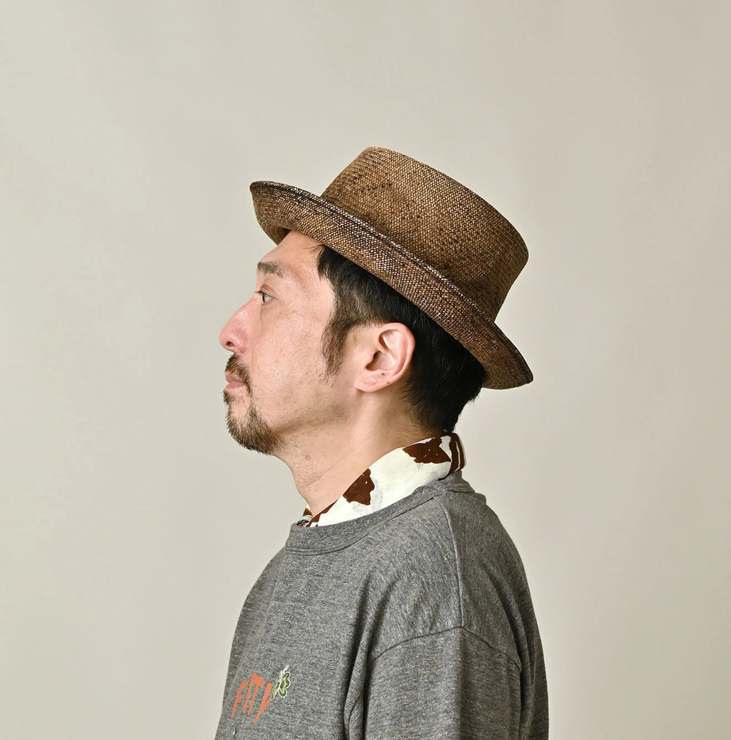 Linen Flax Flower Bandana Male Model